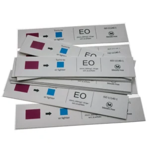 Eto Gas Chemical Sterilization Indicator Custom Sticker Adhesive Autoclave Steam Label Color Change Irreversible Ethylene Oxide
