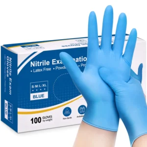 Examination Blue Powder Free Nitrile Gloves Disposable Nitrile Gloves