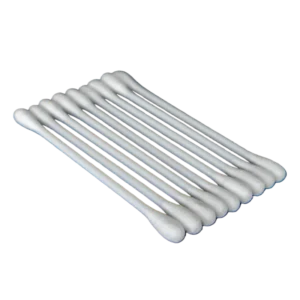 Extra Long 6 Inch Wooden Stick Cotton Swabs Disposable Applicators for Industrial Machine Cleaning