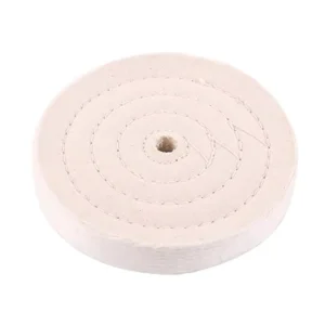 Extra Thick Buffing Polishing Wheel 6 Inch 70 Ply for Bench Grinder Tool with 1/2 Inch Arbor Hole 2 PCS