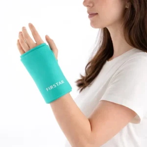FIRSTAR Reusable Medical Hot & Cold Pack Gloves with ICE Silk Fabric & Solid Gel 14.5cm X 18cm for Pain Relief