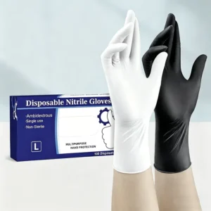 Factory 4mil Powder Free Disposable Nitrile Work Gloves 28cm Non Sterile Food Service Industrial Safety Pet Care