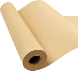 Factory 50cm*10m Brown Kraft Paper Roll Single Side Coating for Gift Wrapping
