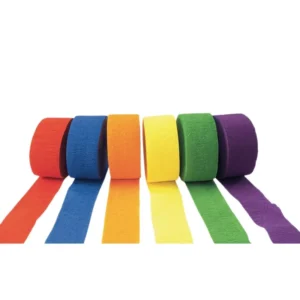 Factory Colorful Crepe Paper Roll Streamers for Birthday Party Background Wall Decoration DIY Crafts