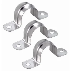 Factory Custom OEM Stainless Steel Zinc Galvanized Double Pipe Clamps & Clips Saddle Clip Routing Clamps
