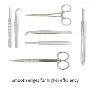 Factory Custom Stainless Steel Surgical Instrument Box Set Manufacturer Veterinary Dissecting Kit for Training Tools