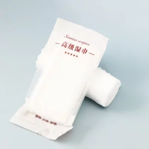 Factory Custom logo Cleaning Wet Towel Nonwoven Fabric Water Wet Wipe Single Piece Packaging for Restaurant Hotel