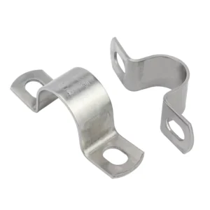 Factory Customized 304 Stainless Steel U Type Pipe Clamp Galvanized Steel Saddle Hose Clamp for PVC Bolts Clamps