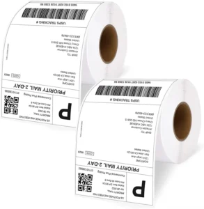 Factory Customized Eco Friendly Scratch Tear Resistant Waterproof 50g Flexible Board Printing Thermal Self Adhesive Label Rolls