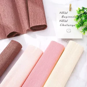 Factory Direct Colored Crepe Paper Roll for Origami DIY Flower Making and Party Decoration Crafts