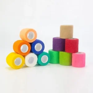 Factory Direct Colorful Elastic Cohesive Self Adhesive Bandage Tape for Sports and Medical Use