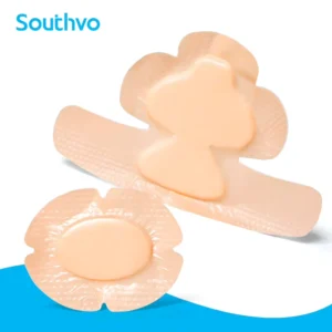 Factory Direct Medical Disposable Waterproof Pie Shape Self Adhesive Soft Silicone Foam Dressing