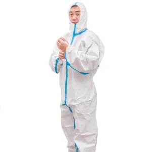 Factory Direct Non Sterile Medical Disposable Coverall Suit Work Clothes Gown CE Certified EN Standard Adult Use