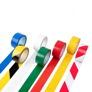 Factory Direct Sale Adhesive Sticky Floor Marking Tape PVC Warning Tape for Classification Caution Tape Roll Yellow