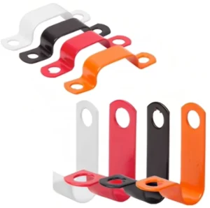 Factory Direct Sale Fire Cable Red Powder Coated Copper Clips Fire Rated Cable Saddles UL UKCA CE