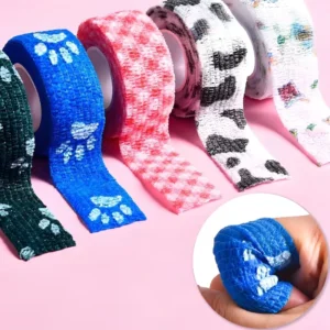 Factory Direct Supply Disposable Cohesive Tattoo Grip Tape Wrap Elastic Bandage for Athletes