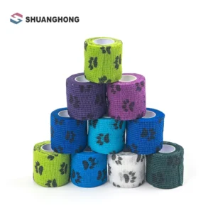 Factory Direct Supply Elastic Non woven Fabric Protection Self Adhesive Athletic Tape Pet Bandage Wrap