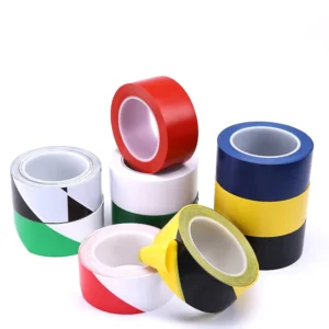 Factory Direct Supply Free Sample 50mm*33m Black & Yellow Striped Hazard Warning PVC Floor Marking Tape Industrial Tape
