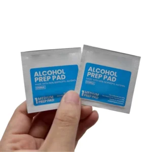 Factory Direct Supply Non woven Fabric Portable Eco Friendly Alcohol Swab Pads for Travel Office