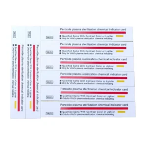 Factory Direct Supply Plasma Sterilization Testing Card Indicator Strips PVC Contrast Color Monitoring Sterilization Result