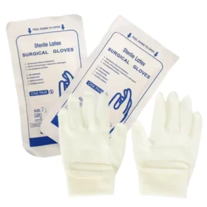 Factory Direct Textured Full Sterile Disposable Surgical Latex Gloves Hospitals Doctors Quality Safety Gear Haoyi Brand China
