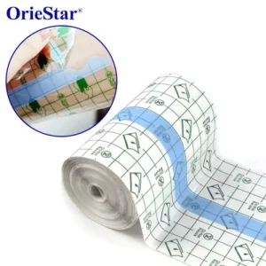 Factory Direct Waterproof Breathable Medical Transparent PU Film Adhesive Tape Roll Clear Wound Protection Membrane