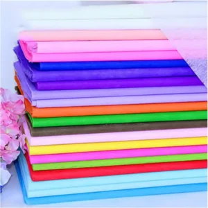 Factory Directly Supply Rainbow Colorful Party Backdrop Decoration Wrapping Tissue Roll Crepe Paper Streamer
