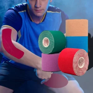 Factory Kinesiology Tape Custom for Muscle Strain Injury Support 5CM*5M OEM Width Length Anti Snoring