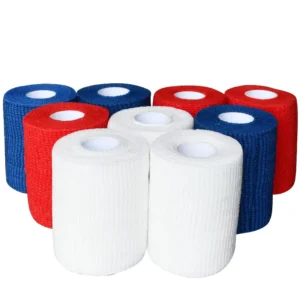 Factory Latex Free Non Woven Cohesive Bandage Elastic Self Adhesive Sport Vet Wrap Tattoo Grip Tape