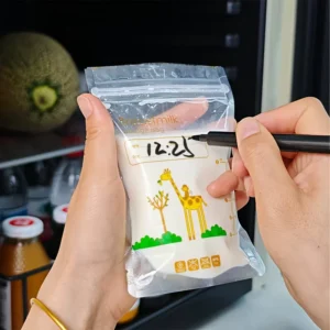 Factory Leak Stand up Well Customized Label Bpa Free Baby Feeding Breastmilk Custom Design Breast Milk Storage Bag