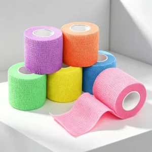 Factory ODM OEM Breathable Medical Self Adhesive Wrap Ankle Tape Mesh Pressure Elastic Bandage Roll
