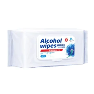 Factory OEM Customize 50 Piece Packaging 75% Alcohol Wet Wipes Disinfection Hand Sanitizing Wipes for Skin Care Cleansing