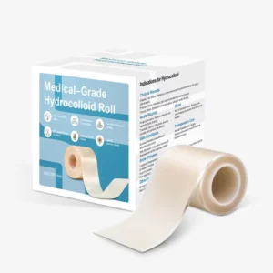 Factory OEM ODM Medical Grade Latex Free Transparent 5cmx16.4 Feet Hydrocolloid Roll for Acne Patch and Blister Care