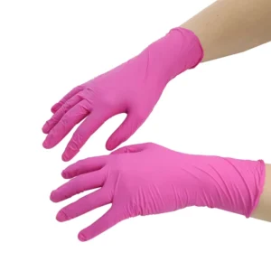 Factory Price 100 Pieces Disposable Nitrile Gloves Non Sterile Powder Free EN ISO 374 Type B Textured Fingertips