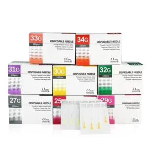 Factory Price 100pcs box 18G23G 25G 27G 29G 30G 31G 32G 34G Veterinary Small Painless Needle Ultrafine Teeth Eyelid Tool Needles