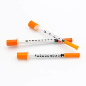 Factory Price Disposable Medical Diabetic Syringe 0.3Ml 0.5Ml 1Ml Insuline Syringe With Needle for Veterinary