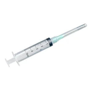 Factory Price Disposable Sterile 5ml Luer Lock Syringe with Needle Medical Veterinary Type
