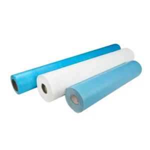 Factory Price Disposable Waterproof Medical PE Laminated Crepe Paper Bed Sheet in Roll for Examination Beds