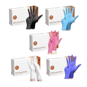 Factory Price Latex Powder Free Glove Guantes Desechables De Nitrilo XS Uso Medico Latex Nitrile Gloves