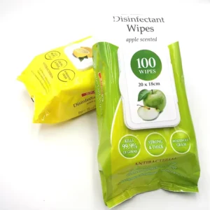 Factory Price OEM Anti bacterial Disinfecting Cleaning Wet Wipes 100ct with Top Lid Non woven 18x20cm for Household Hand Use