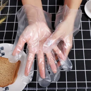Factory Puncture Tear Resistant Protection Heavy Duty HDPE Plastic Gloves for Industrial Use