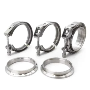 Factory Quick Release Latch Exhaust V-Band Hose Clamp SS304 Vband Clamp Flanges Kit for Car Turbo Outlet Stainless Steel