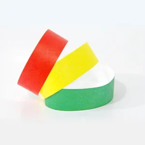 Factory Solid Color Printable Custom Paper Bracelet Tyvek Wrist Band Wristband for Holiday Event Party