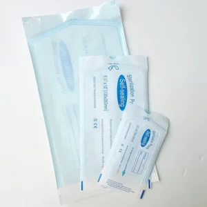 Factory Stock Self Adhesive Sterilization Packaging Tape Indicator Mark Bag Ethylene Oxide Disinfecting Blue White Sterilization