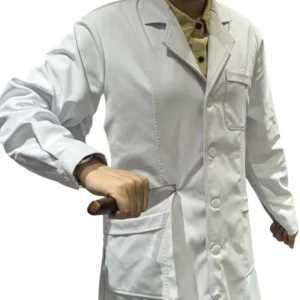 Factory Summer Nurse Doctor Anti stab Anti cut Wear Resistant Long Sleeve White Coat Neck Protection Work Clothes Men Women