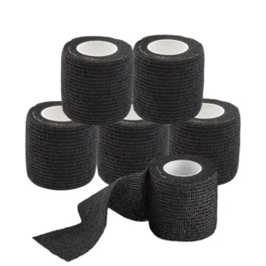 Factory Supplied Custom Elastic 5cm Non Woven Plastic Vet Wrap Self Adhesive Durable Tattoo Care Cohesive Bandage Custom Logo