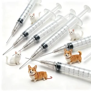 Factory Supply Disposable Plastic Luer Lock Syringe With Needle 1ml 2ml 3ml 5ml 10ml 20ml 50ml 100ml for Industrial Use Dog Cat