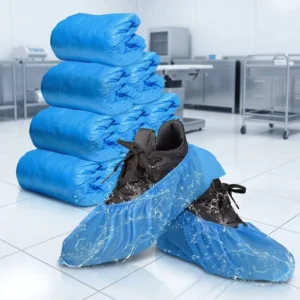 Factory Supply Disposable Shoe Cover CPE Waterproof Anti slip Overshoes for Household & Hospital Use Medical Grade CE Certified