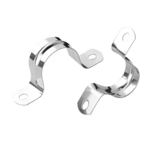 Factory Supply SS304 Stainless Steel Saddle Clamp Zinc Finish Anti corrosion Water Pipe Fixing Bracket
