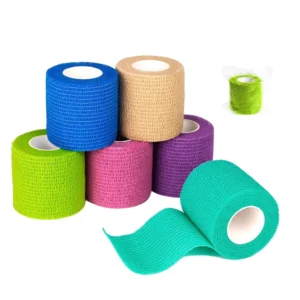 Factory Supply Soft and Easy Tear Self Adhesive Non Woven Cohesive Bandage Sports Elastic Cohesive Bandage